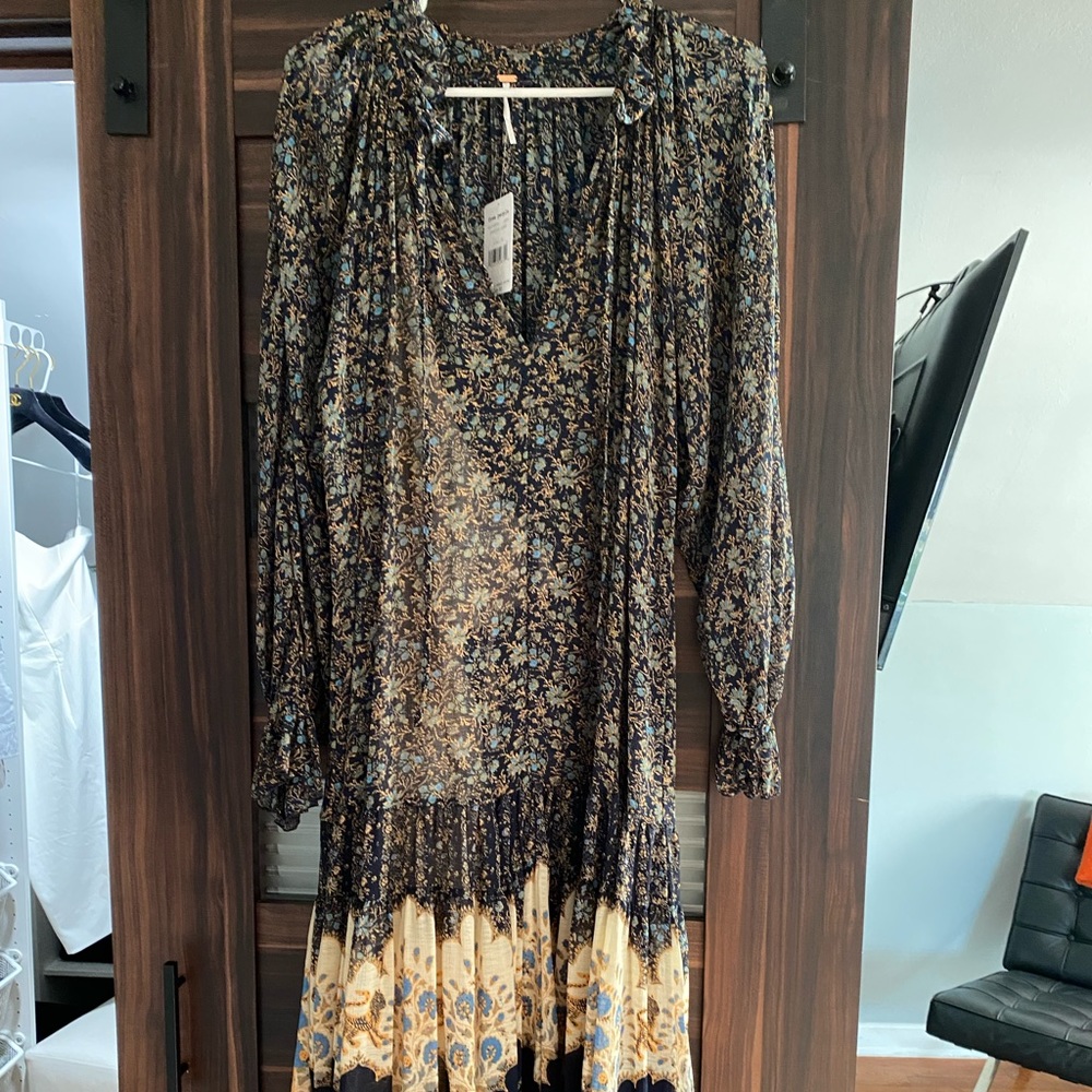 Free people maxi dress size M floral print